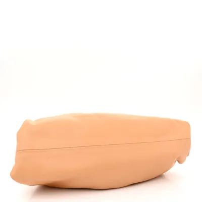 Bottega Veneta Mini Teen Pouch Almond Calfskin Leather