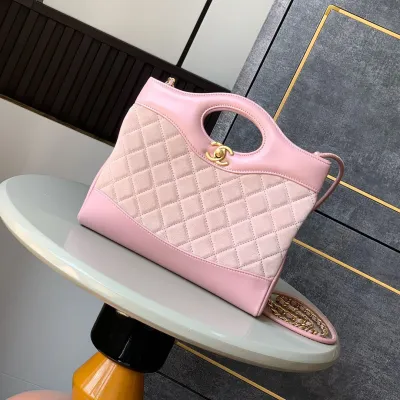 Chanel Pink / Blue / Black  Leather and suede Crossbody Bags
