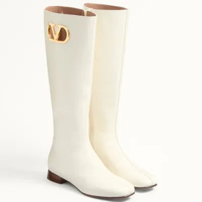 VALENTINO VLOGO SIGNATURE Sheepskin boots (heel 2 cm high)