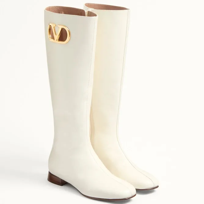 VALENTINO VLOGO SIGNATURE Sheepskin boots (heel 2 cm high)