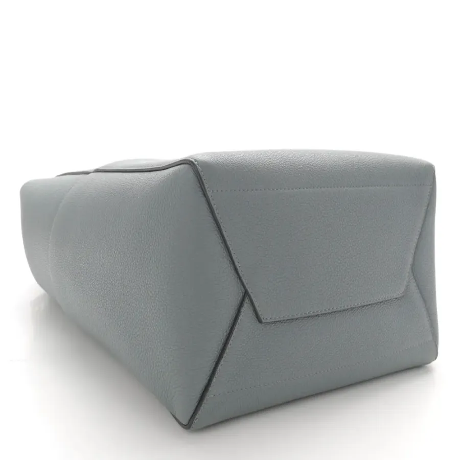 Celine Medium Sangle Bucket Bag Storm Soft Grained Calfskin Leather Gold Hardware