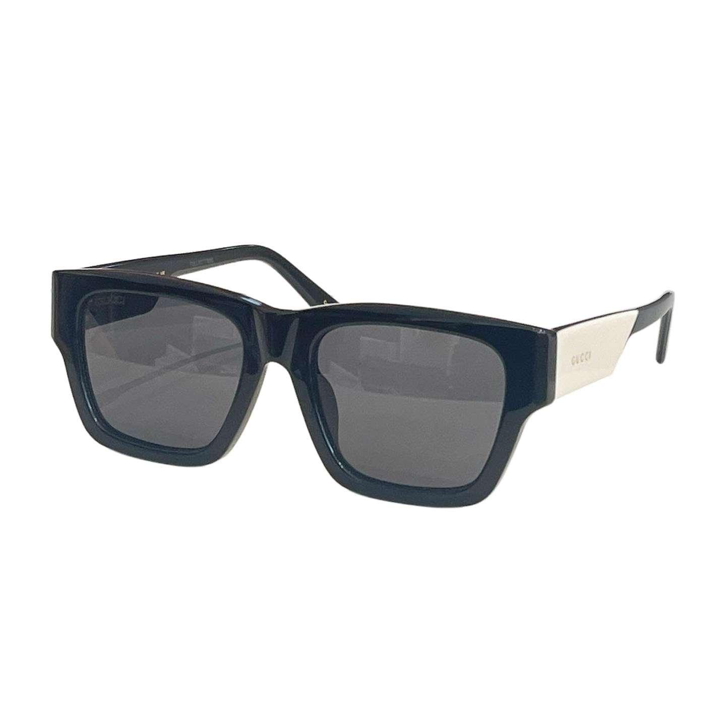 Óculos de armação quadrada Gucci preto branco/leopardo vermelho/leopardo preto/preto verde vermelho/leopardo verde/cor preta Tamanho 54口20-145