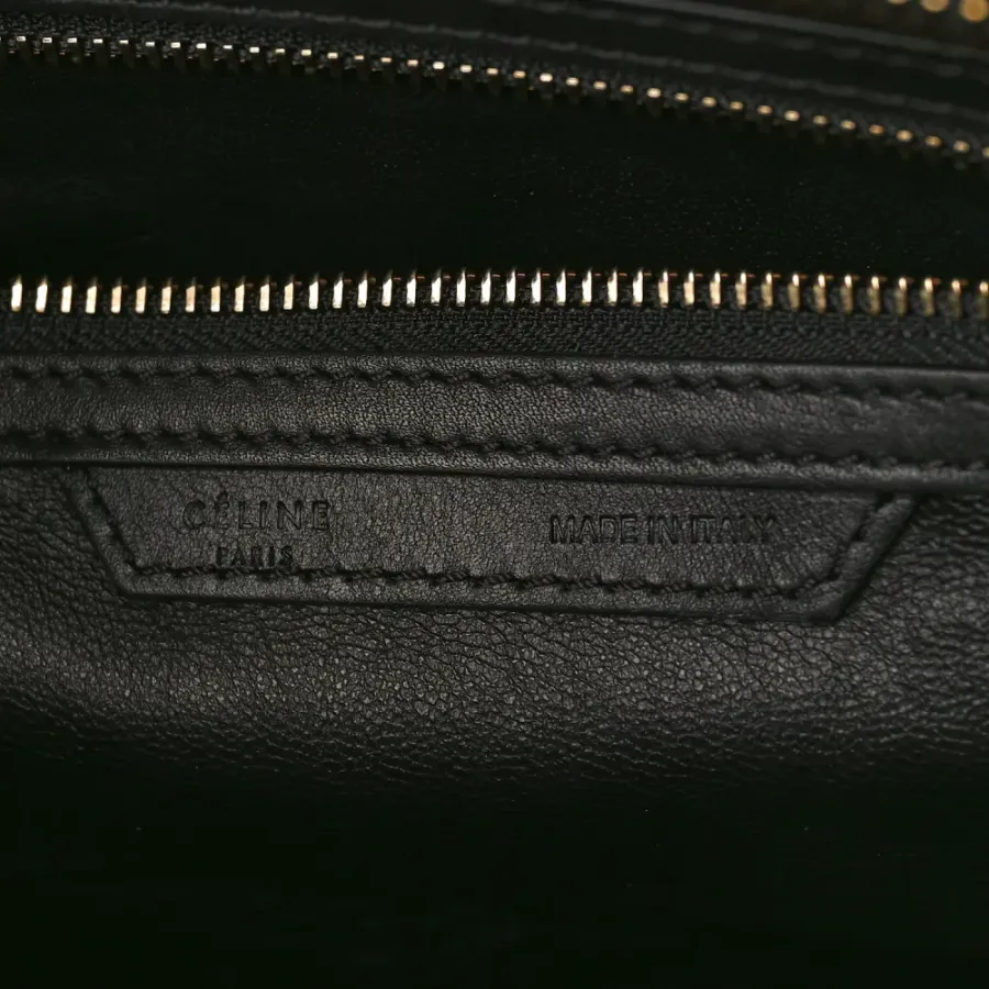 Celine Mini Luggage Bag Black Smooth Calfskin Leather