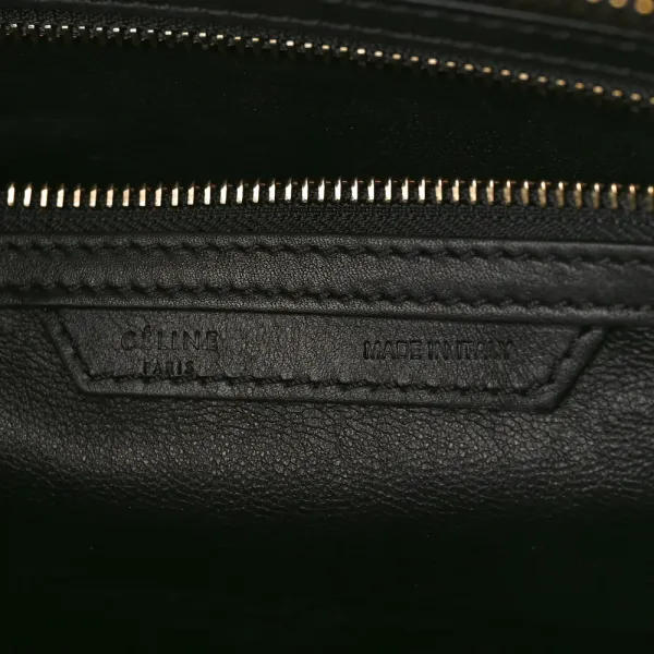 Celine Mini Luggage Bag Black Smooth Calfskin Leather - Image 2