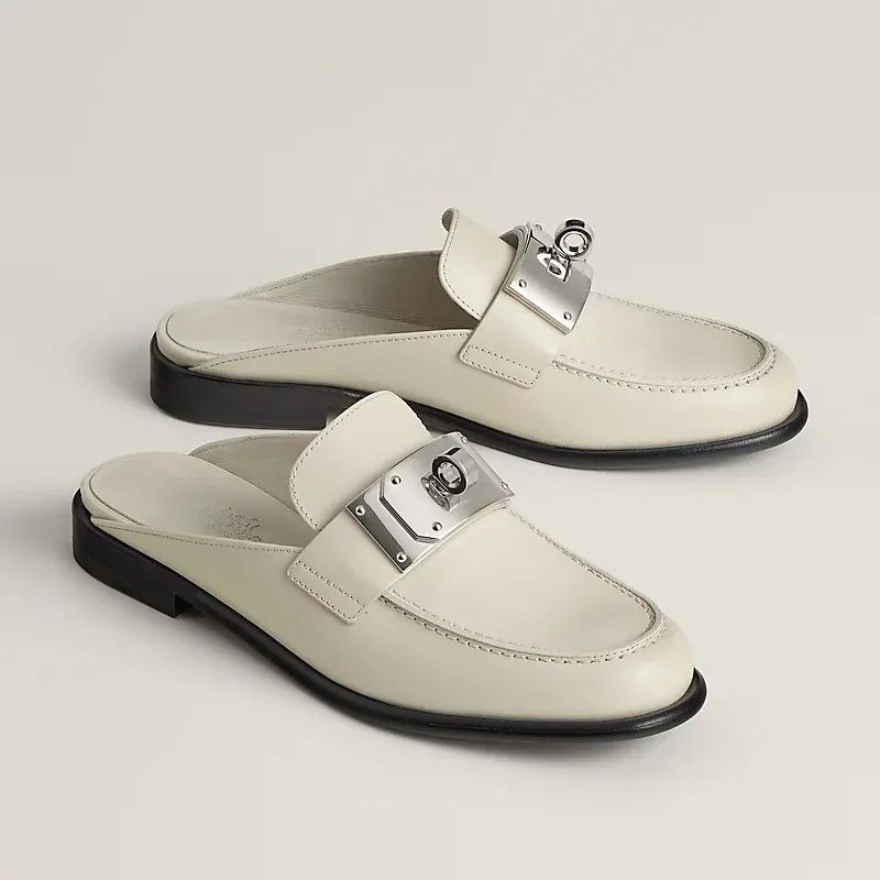 HERMES Iota Mule white Slippers