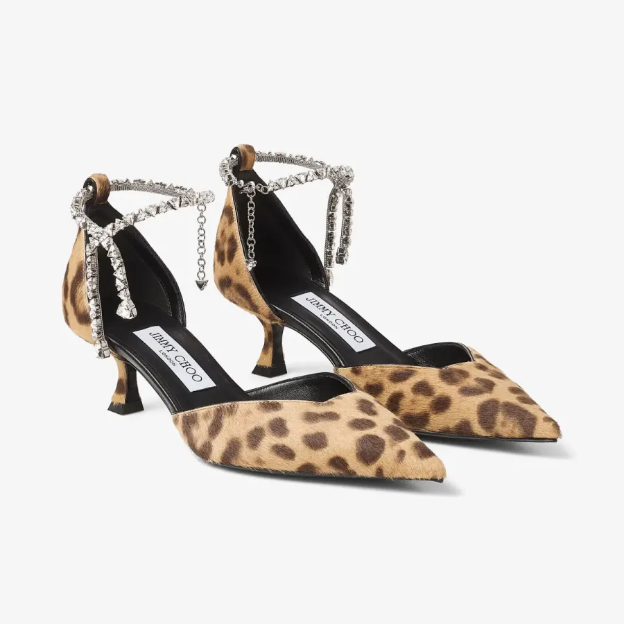 JIMMY CHOO heels in leopard print
