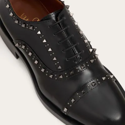 VALENTINO Calf leather Oxford lace-up shoes