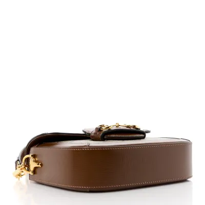 Gucci Mini Horsebit 1955 Shoulder Bag Beige / Brown Sugar GG Supreme Monogram Canvas