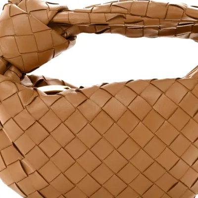 Bottega Veneta Mini Intrecciato Jodie Caramel Nappa Leather