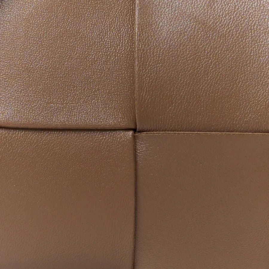 Bottega Veneta Mini Intreccio Cassette Phone Pouch Crossbody Bag Marrone Lambskin Leather