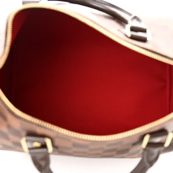 Louis Vuitton Speedy 30 Damier Ebene Canvas Brass Hardware - Image 7