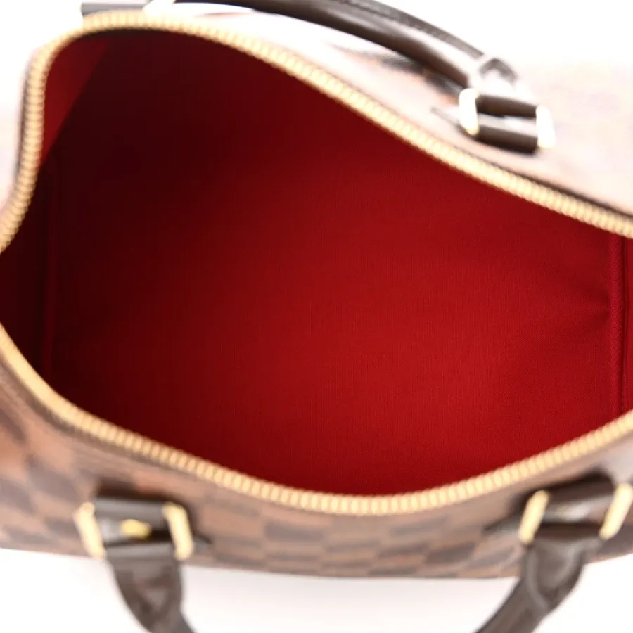 Louis Vuitton Speedy 30 Damier Ebene Canvas Brass Hardware