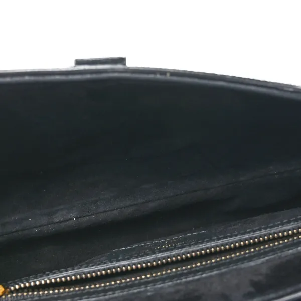 Dior Medium Saddle Bag Black Grained Calfskin Leather Gold Hardware - Image 7