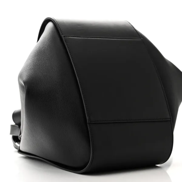 Loewe Hammock Shoulder Bag Small Black Calfskin Leather Silver Hardware - Image 4