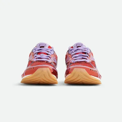 Bottega Veneta Orbit Sneakers In Purple/Red Technical Fabric And Mesh Lace-Up Sneaker