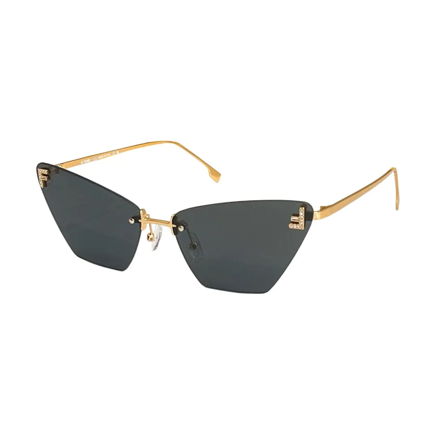 Fendi glasses silver/tawny/black gold/black silver/blue silver/brown/gradient brown/black monogram/brown monogram color Size 145口0-142