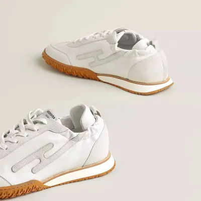 HERMES Jet Sneakers White Sports Shoes