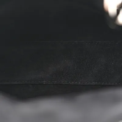 Dior Mini Lady Dior Black Cannage Lambskin Leather Silver Hardware