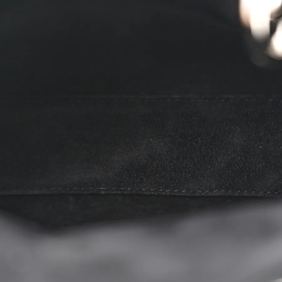 Dior Mini Lady Dior Black Cannage Lambskin Leather Silver Hardware