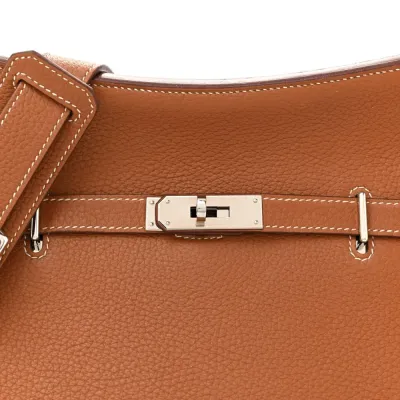 Hermès Jypsiere 28 Brown Taurillon Clemence Leather Palladium Silver Hardware