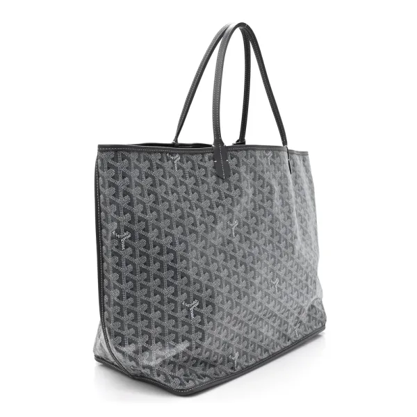 Goyard Reversible Anjou Tote GM Grey Goyardine Canvas - Image 3