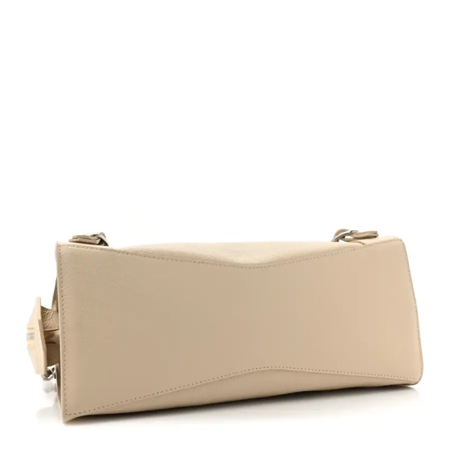 Balenciaga S Neo Classic City Bag Cream Grained Calfskin Leather Silver Hardware