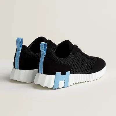 HERMES Black Sneakers Bouncing Sports Shoes
