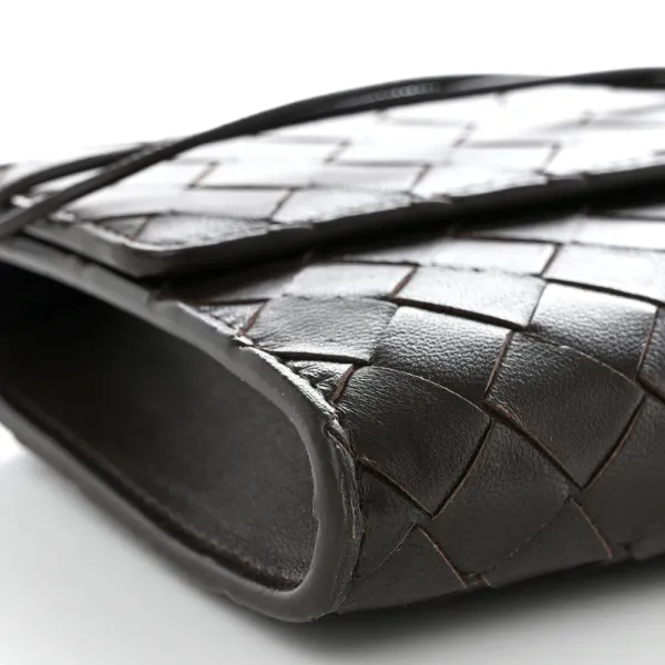 Bottega Veneta Long Intrecciato Andiamo Top Handle Clutch Fondant Nappa Leather Gold Hardware - Image 4