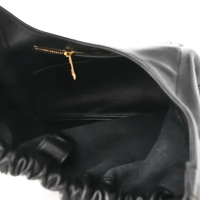 Loewe Squeeze Bag Mini Black Buttery Nappa Lambskin Leather Gold Hardware