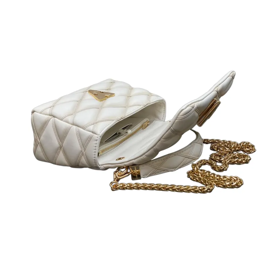 Louis Vuitton GO-14 MM White/Black/Navy Blue/Grey/Pink Lambskin Leather Gold Hardware