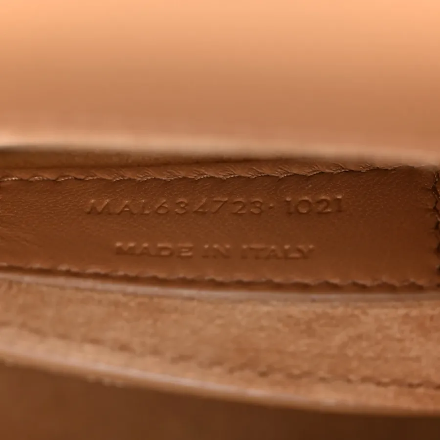 Saint Laurent Medium Sunset Satchel Natural Tan Smooth Monogram Calfskin Leather Gold Hardware