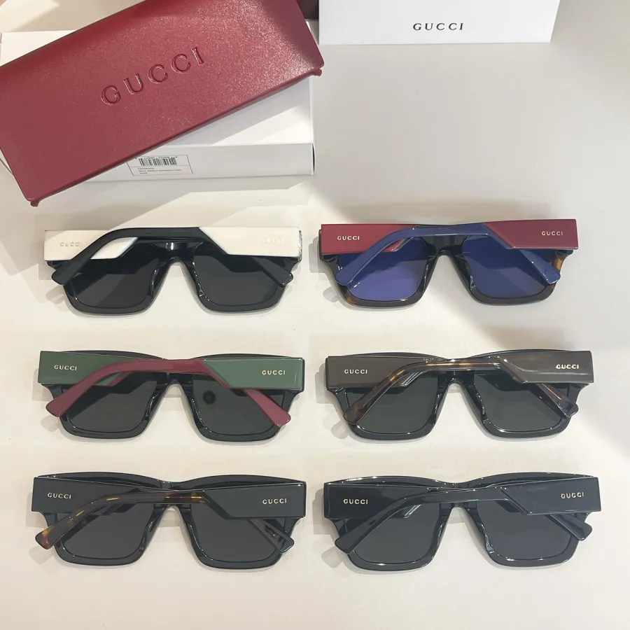 Gucci square frame glasses black white/leopard red/black leopard/black green red/green leopard/black color Size 54口20-145