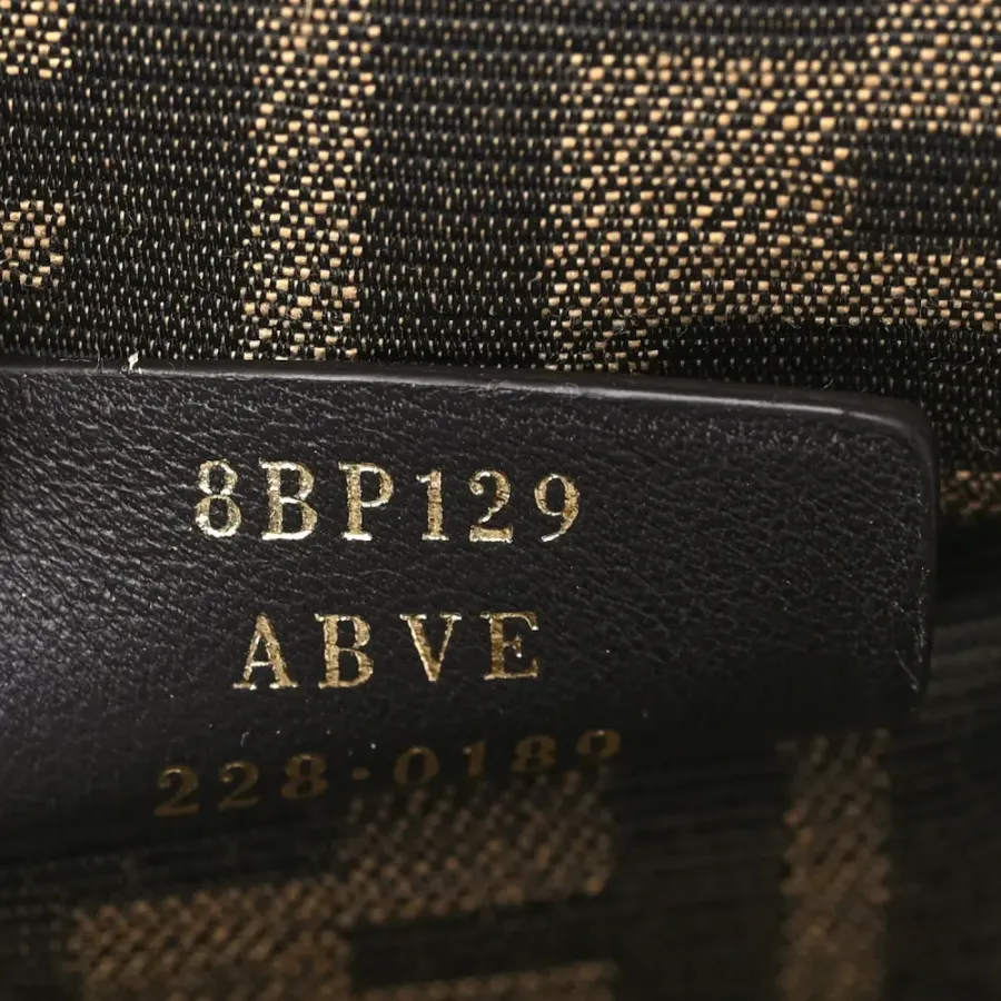 Fendi Small Fendi First Azzurro Baby Shiny Nappa Leather Gold Hardware