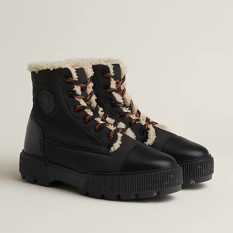 HERMES Fresh Black botas de tornozelo
