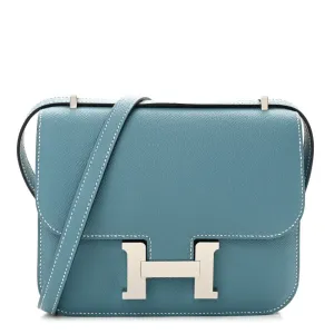 Hermès Constance 18 New Blue Jean Epsom Leather Silver Hardware