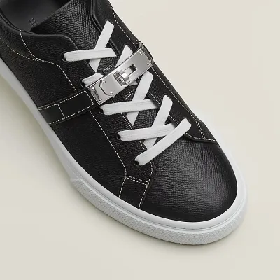 HERMES Day Sneakers Black Sports Shoes