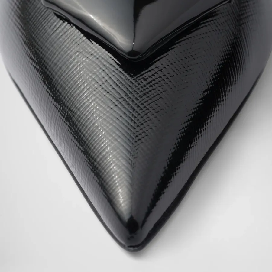 PRADA Saffiano Black High Heels Shoes