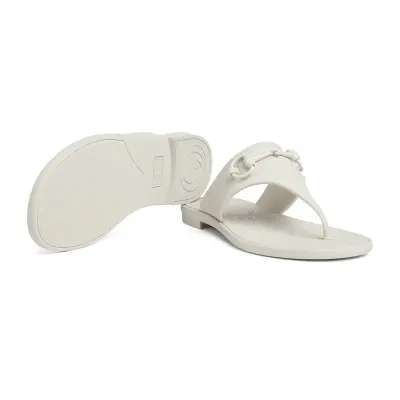 Gucci  white Pinch flat bottom slippers