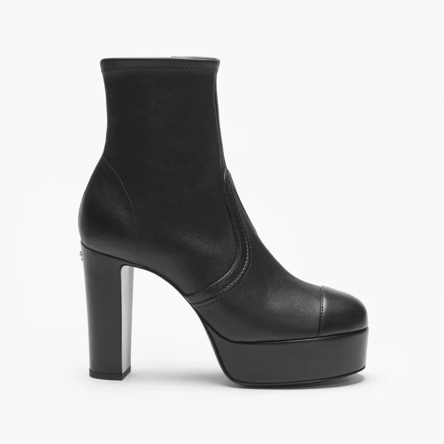 Chanel  ankle boots  Black elastic lambskin