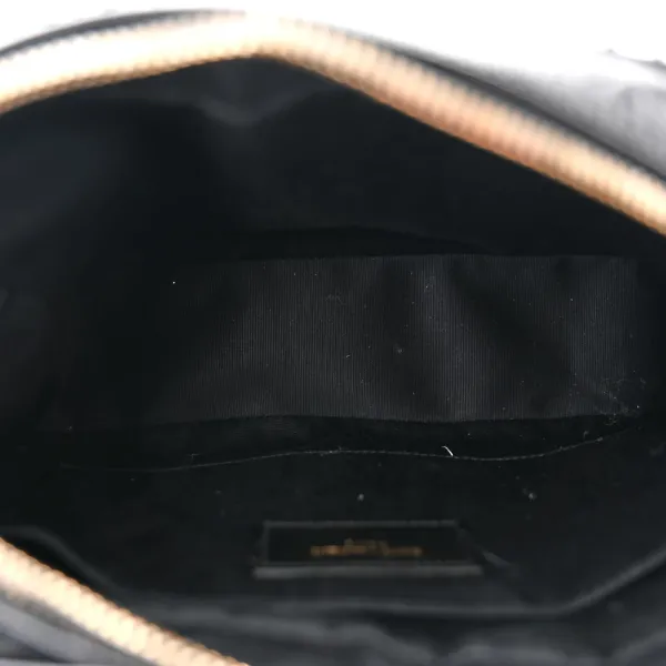 Saint Laurent Medium Lou Camera Bag Black Monogram Tweed & Calfskin Leather Brass Hardware - Image 7