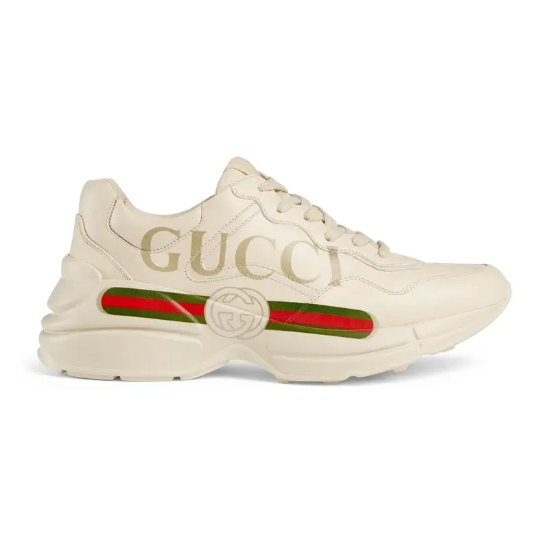 Gucci Rhyton série tênis esportivos femininos Sneakers