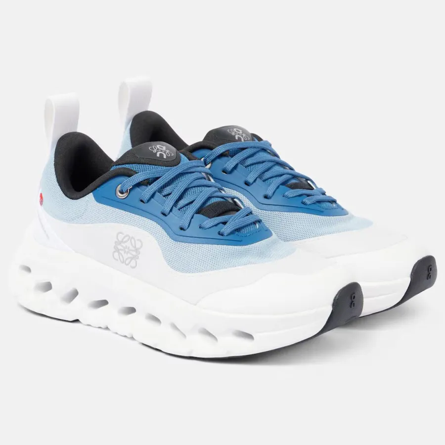 LOEWE Blue and white running shoes