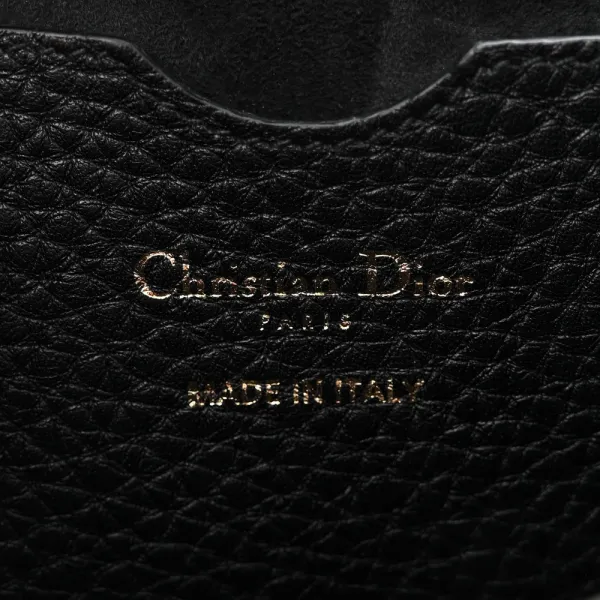 Dior Large Bobby Bag Black Grained Calfskin Leather Gold Hardware - Image 2