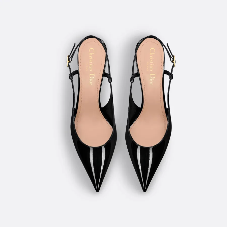 Dior black stiletto heels pointy high heels shoes