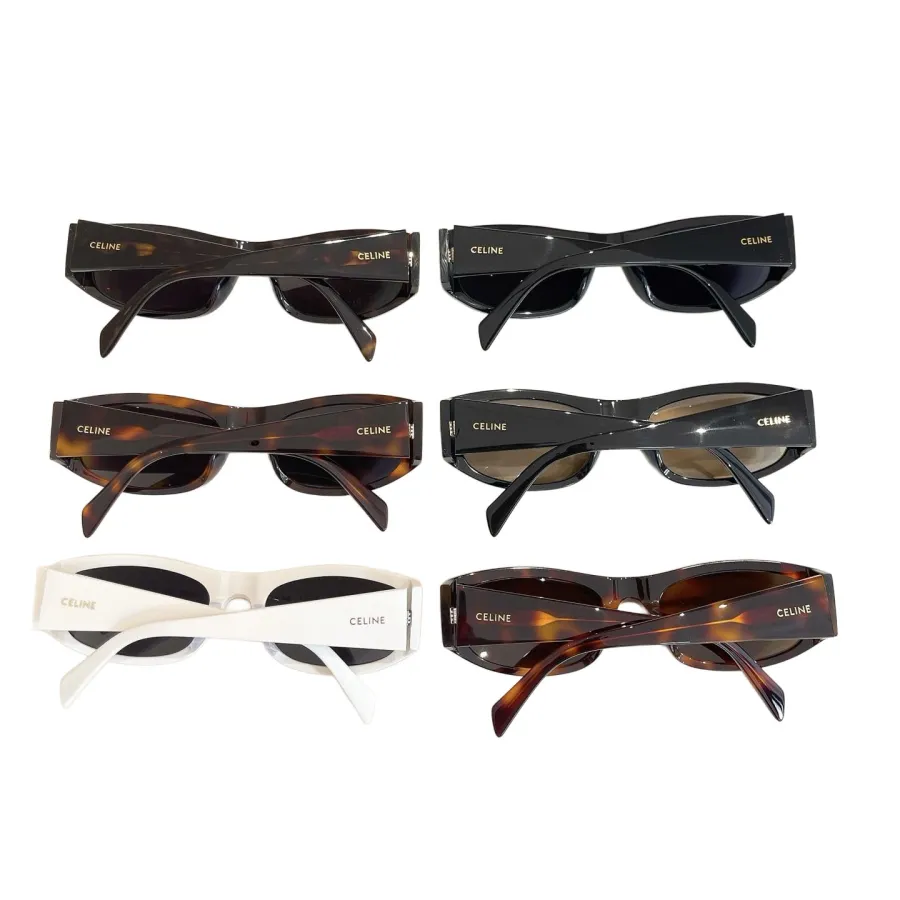 Celine square frame glasses black tawny/black/white/leopard black/leopard brown color Size 58口21-125