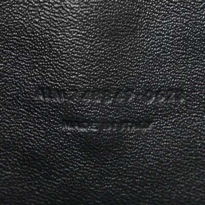 Saint Laurent Mini Lou Camera Bag Black Monochrome Monogram Calfskin Matelasse Leather Black Hardware