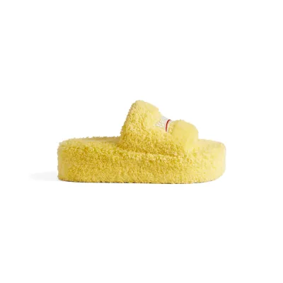 BALENCIAGA Women's yellow platform slippers