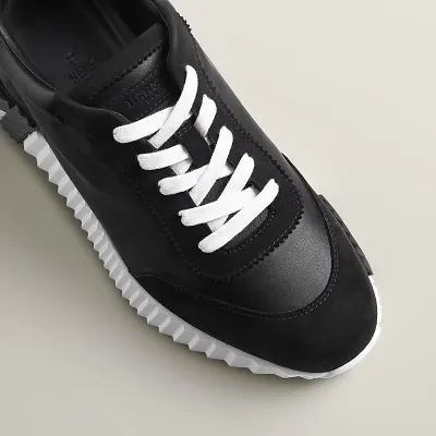HERMES Black Sneakers Bouncing Sports Shoes