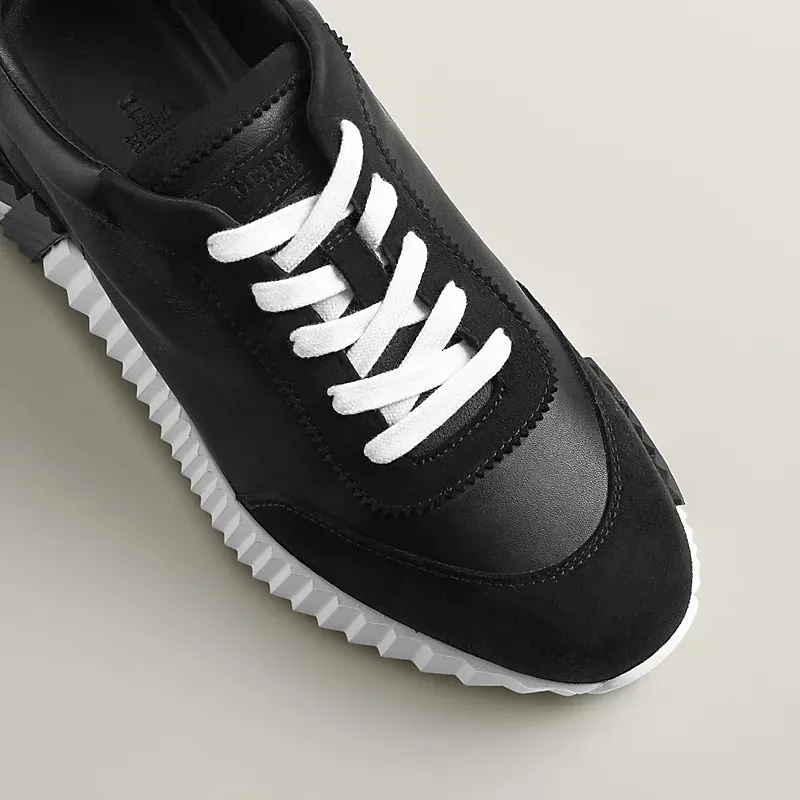 HERMES Black Sneakers Bouncing Sports Shoes