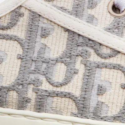 Dior thick sole grey print sneakers